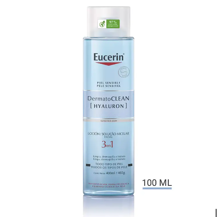 Eucerin Dermato Clean Loción micelar 3 en 1, 400 ml. 1