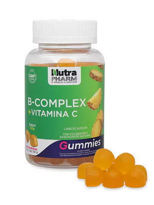 B-Complex + Vitamina C 60 Gummies. Nutra Pharm