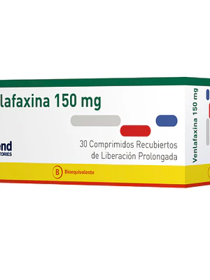Venlafaxina 150 mgr., 30 comprimidos, Ascend
