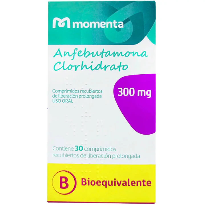 Anfebutamona clorhidrato 300 mg 30 Comprimidos recubiertos. 1