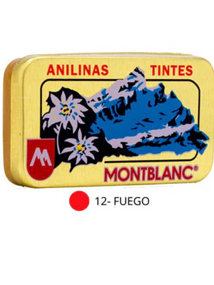 Anilina N°12 Rojo fuego. Mont Blanc