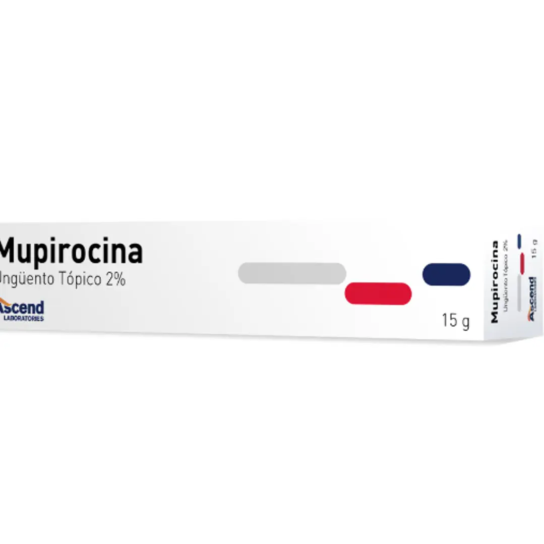 Mupirocina Ung 2% por 15  gramos Ascend 1