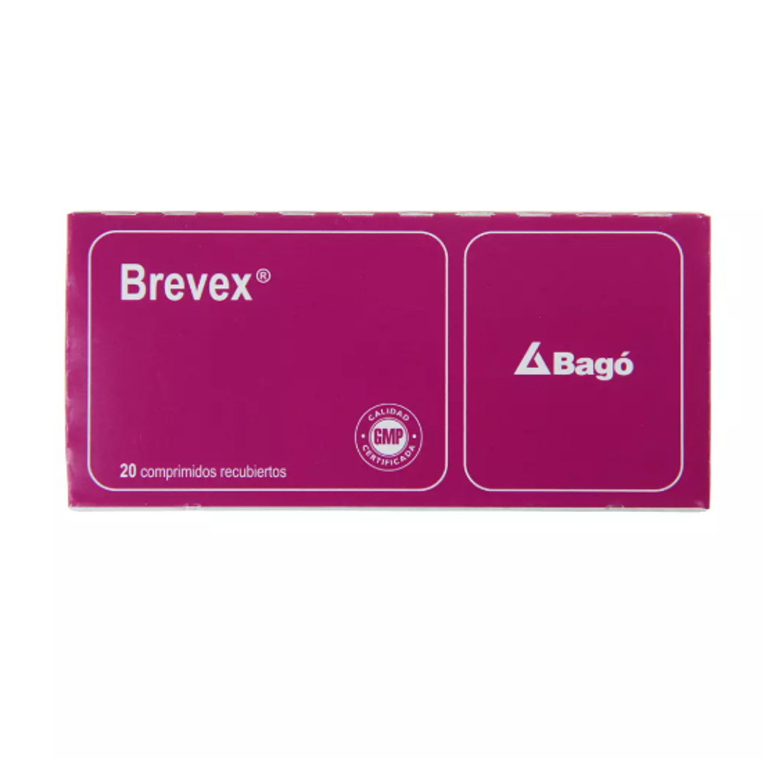 Brevex Clorzoxazona Paracetamol  550 mg 20 Comprimidos recubiertos. 1