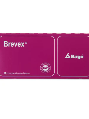 Brevex Clorzoxazona Paracetamol  550 mg 20 Comprimidos recubiertos.