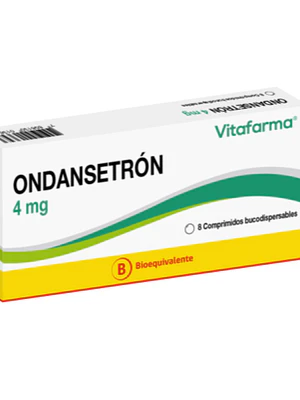 Ondansetrón (B)  4 mg 8 Comprimidos bucodispersables. Reutter