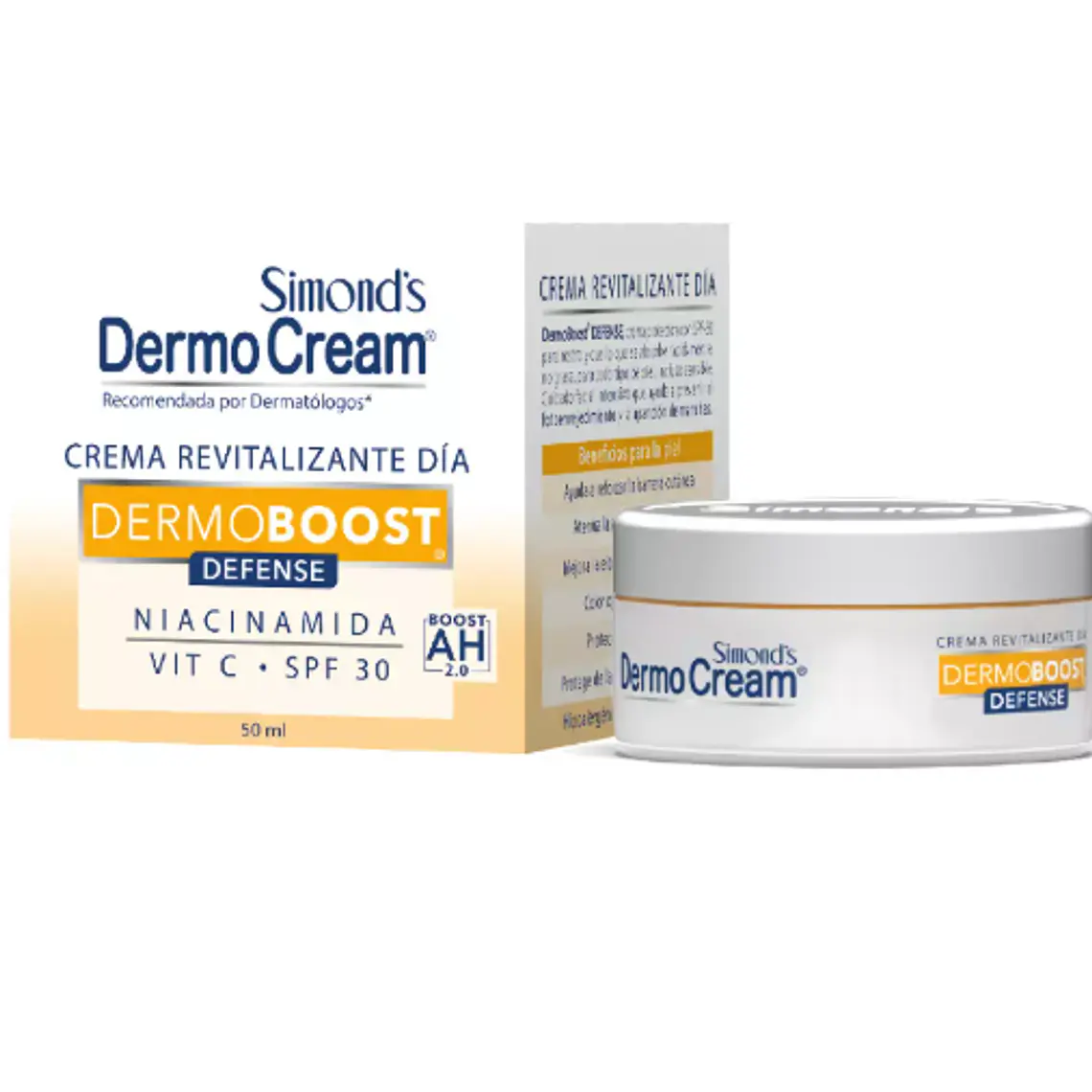 DermoCream Crema revitalizante día Dermoboost Defense 50 ml. Simond's 1