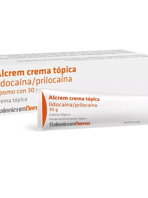 Alcrem Lidocaína, Prilocaína Crema tópica 30 g.