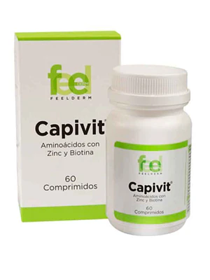 Capivit Aminoácidos Zinc Biotina 60 Comprimidos. Feelderm