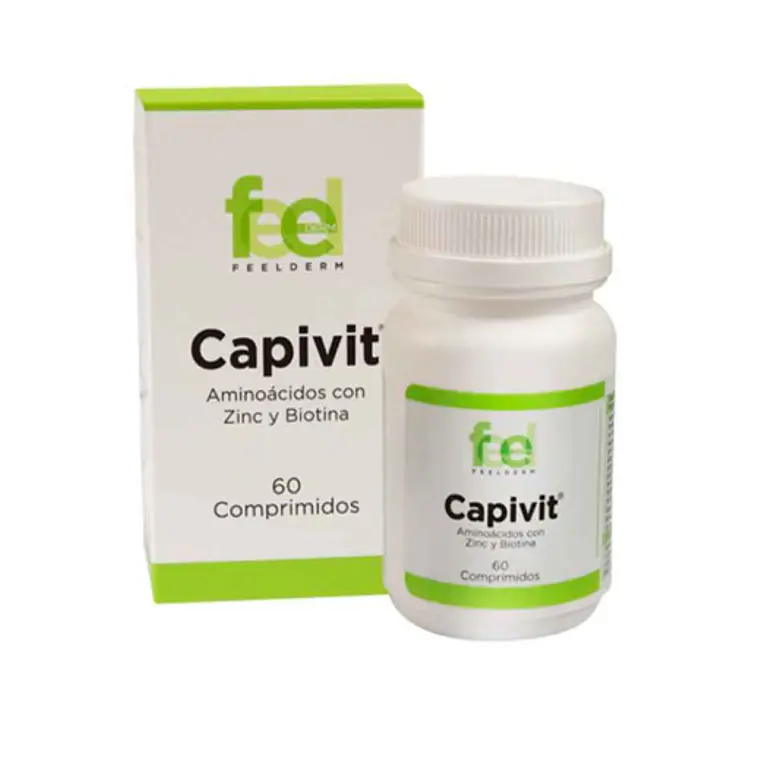 Capivit Aminoácidos Zinc Biotina 60 Comprimidos. Feelderm 1