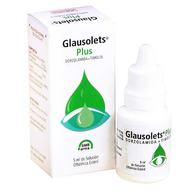 Glausolets Plus Dorzolamida, Timolol Solución oftálmica 5 ml. 1