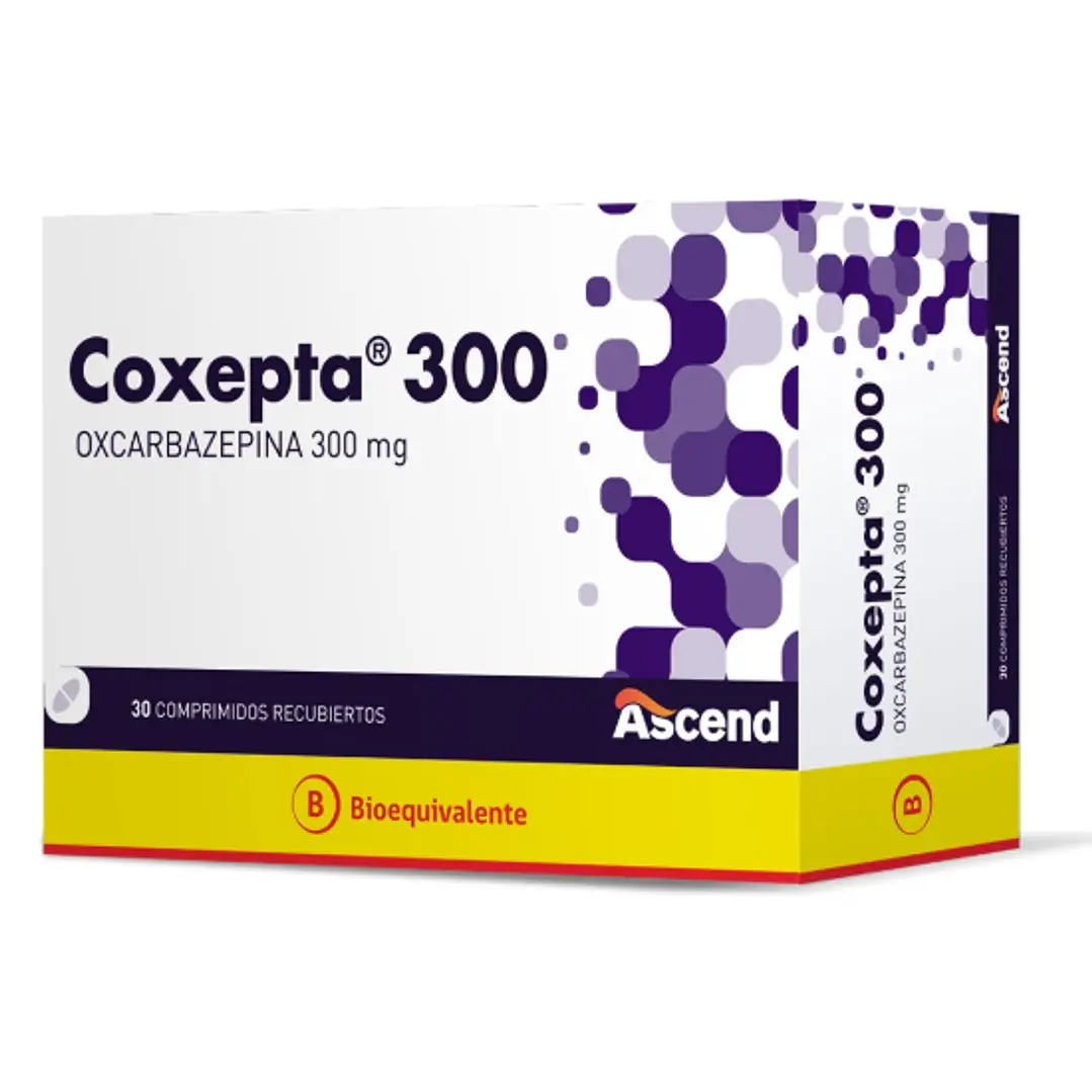Coxepta (B) Oxcarbazepina 300 mg 30 Comprimidos recubiertos. 1
