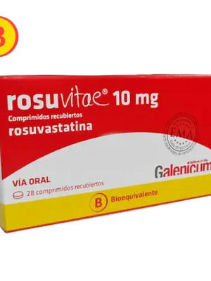 Rosuvitae (B) Rosuvastatina 10 mg 28 Comprimidos recubiertos.