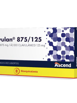 Moxivulan (B) Amoxicilina, Ácido clavulánico 875/125 mg 14 Comprimidos.