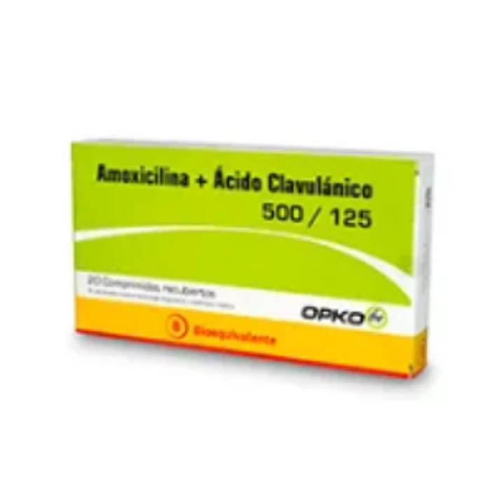 Amoxicilina, Ácido clavulánico 875/125 mg 20 Comprimidos. Opko  1
