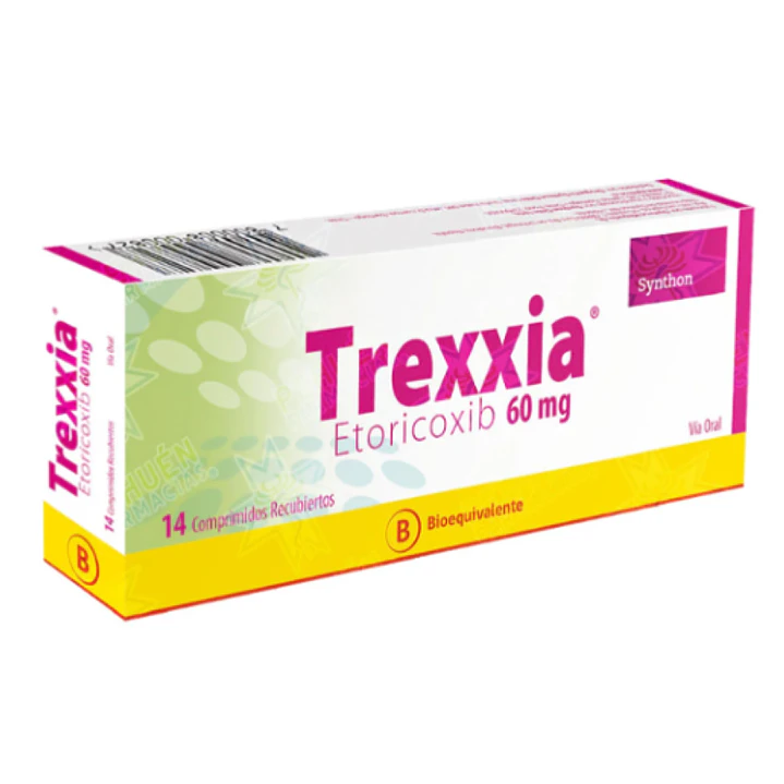 Trexxia (B) Etoricoxib  60 mg 14 Comprimidos recubiertos. 1