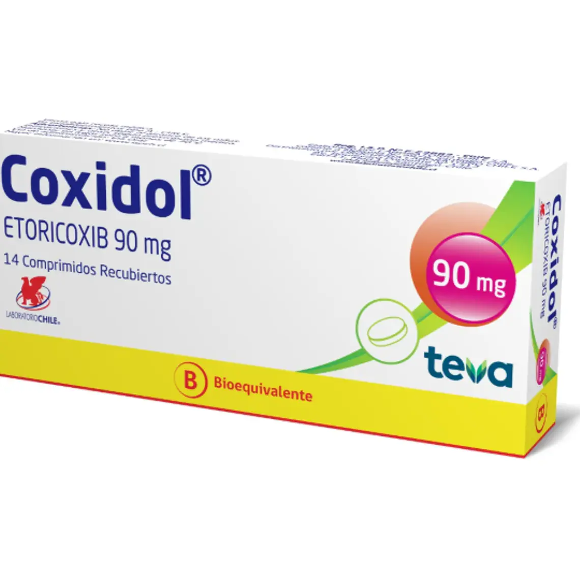 Coxidol (B) Etoricoxib  90 mg 14 Comprimidos recubiertos. 1