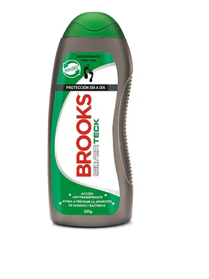 Brooks Talco desodorante de pies 220 g.