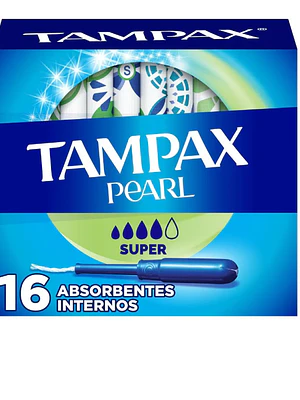 Tampones Tampax Pearl super 16 Unidades.