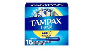 Tampones Tampax Pearl regular 16 Unidades.