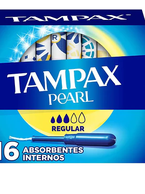 Tampones Tampax Pearl regular 16 Unidades.