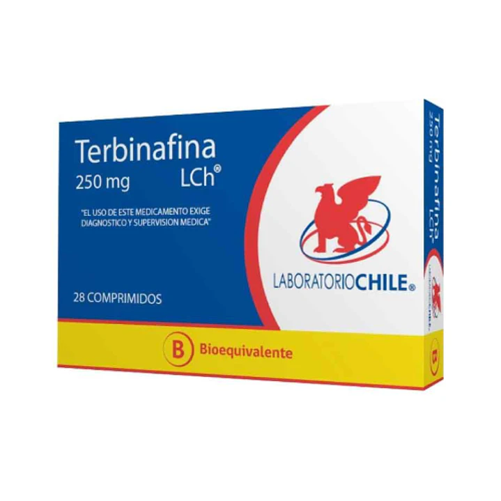 Terbinafina (B) 250mg  28 Comprimidos. 1