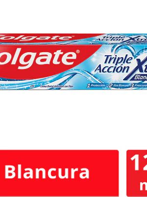 Crema dental Colgate Triple acción Xtra blancura 125 ml.