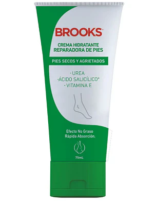 Brooks Crema hidratante reparadora de pies 75 ml.