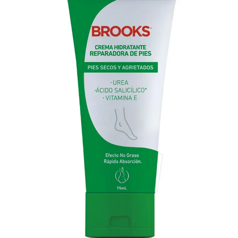 Brooks Crema hidratante reparadora de pies 75 ml. 1