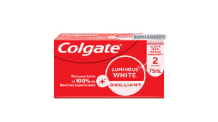 Crema dental Colgate Luminous White brilliant 75 g 2 Unidades.