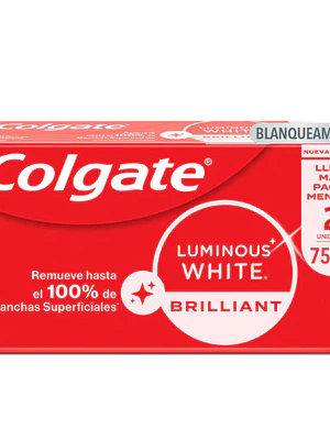 Crema dental Colgate Luminous White brilliant 75 g 2 Unidades.
