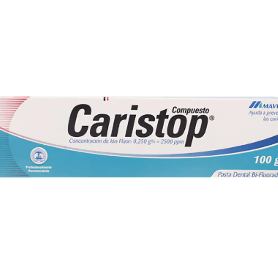 Crema dental Caristop Bi-fluorada 100 g. 1