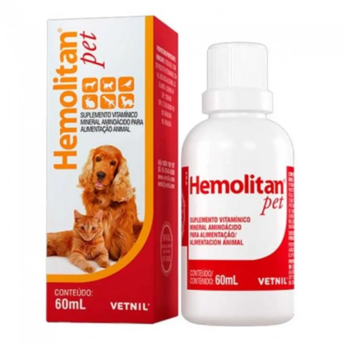 Hemolitan Pet Suplemento vitamínico Solución oral 60 ml. Uso veterinario 1