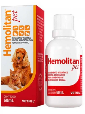 Hemolitan Pet Suplemento vitamínico Solución oral 60 ml. Uso veterinario