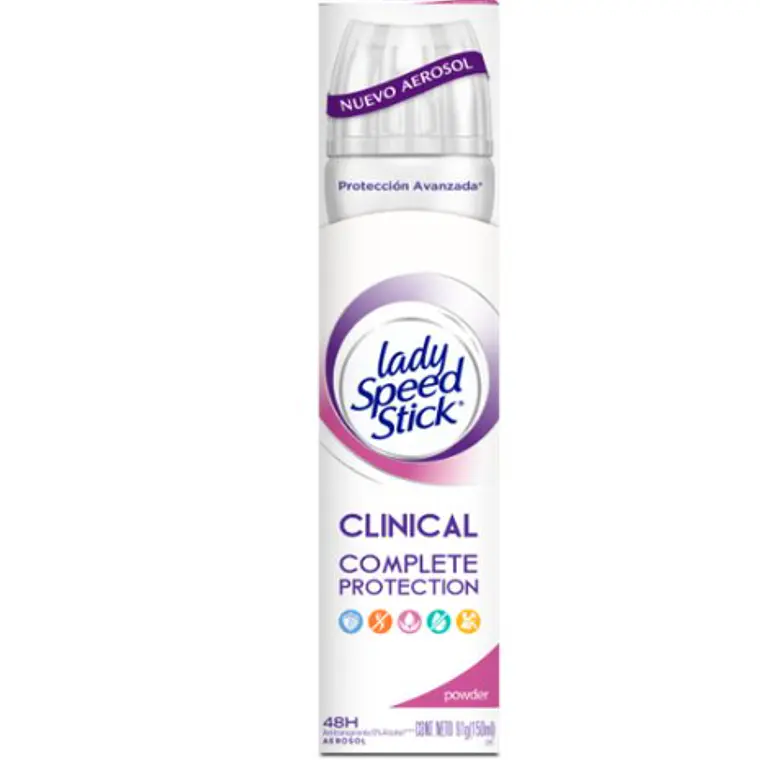 Lady Speed stick Desodorante Clinical Complete Aerosol 150 ml. 1