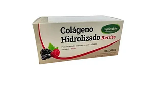 Colágeno hidrolizado Berries 30 sobres de 12 g. Springlife