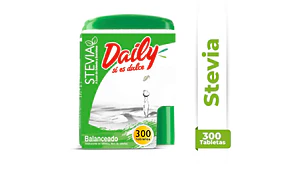 Endulzante Daily Stevia 300 Tabletas.