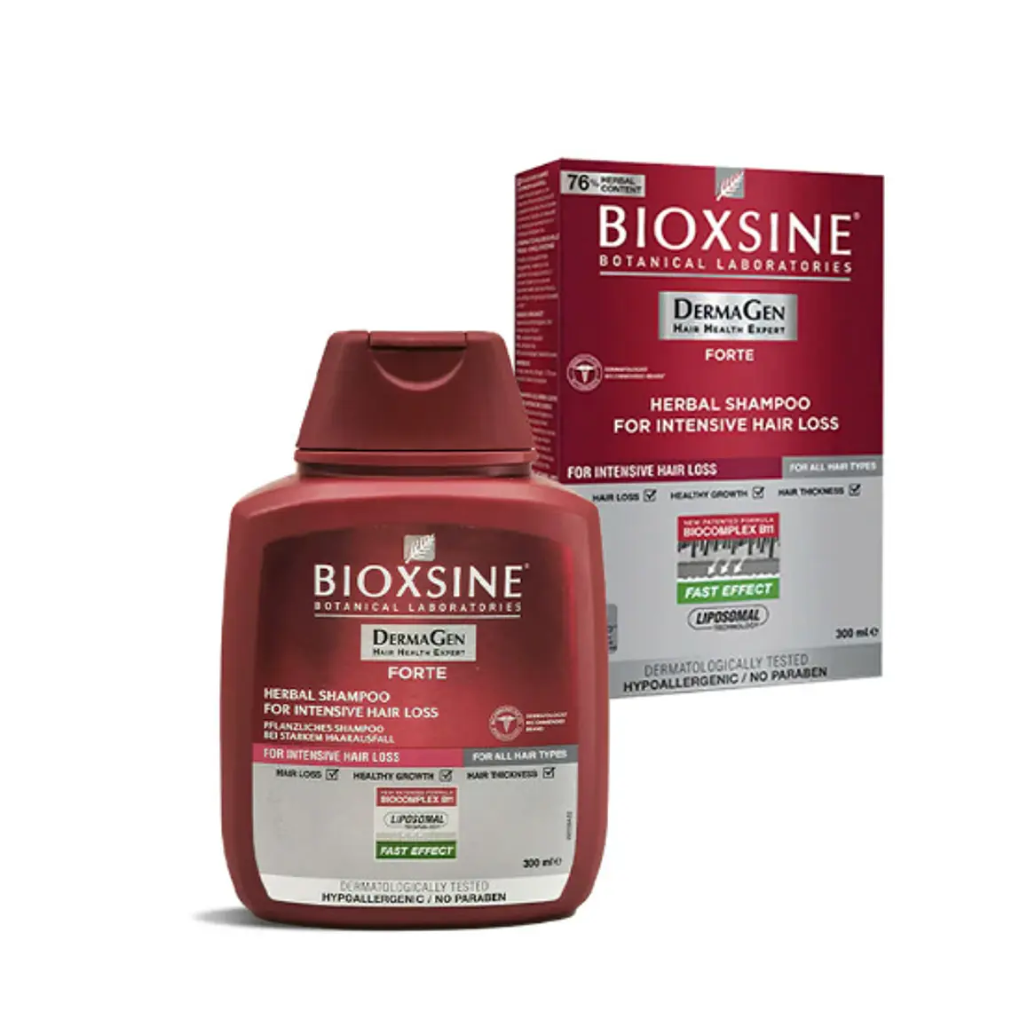 Bioxsine Forte Shampoo anticaída 300 ml. 1