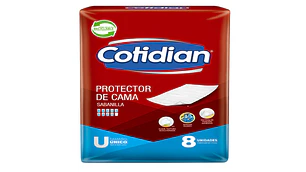 Cotidian Protector de cama sabanilla 8 Unidades.