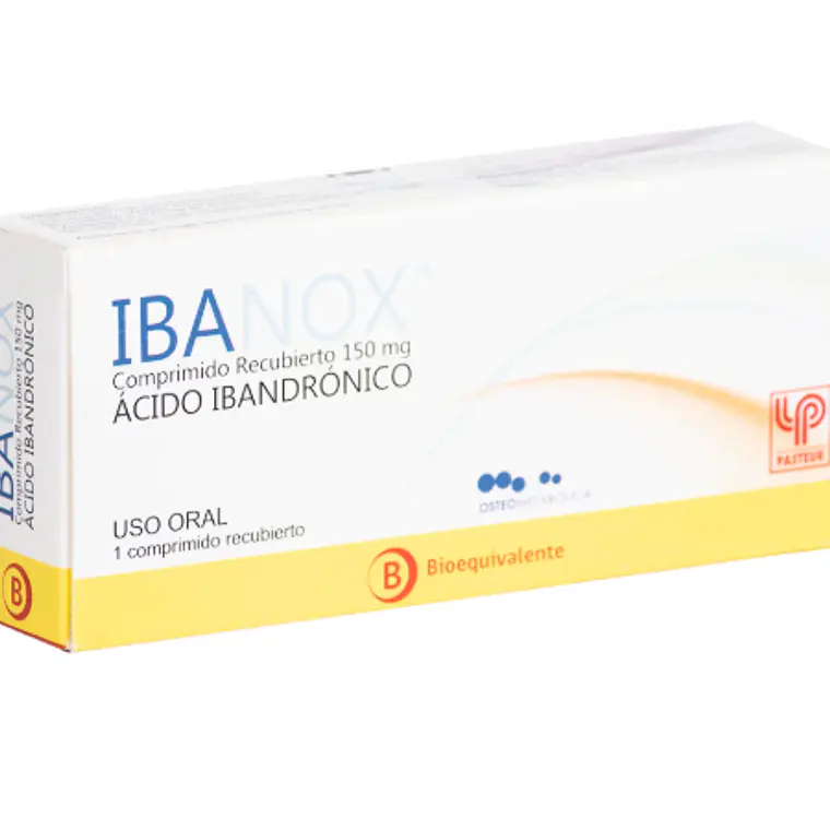 Ibanox (B) Ácido ibandrónico 150 mg 1 Comprimido recubierto. 1