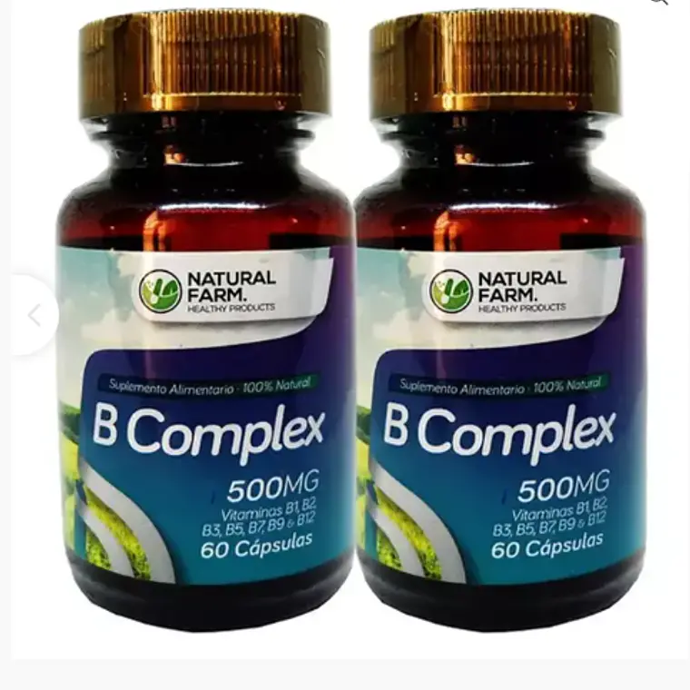 B- Complex 500 mg 60 Cápsulas. Natural Farm 1