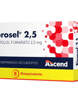 Biprosel (B) Bisopropol  2,5 mg 30 Comprimidos recubiertos.