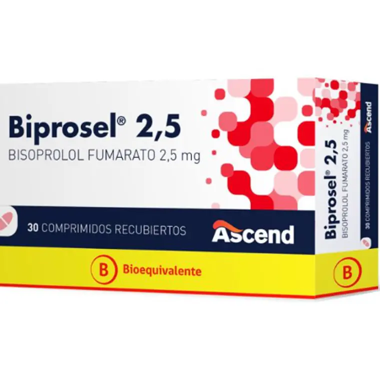 Biprosel (B) Bisopropol  2,5 mg 30 Comprimidos recubiertos. 1