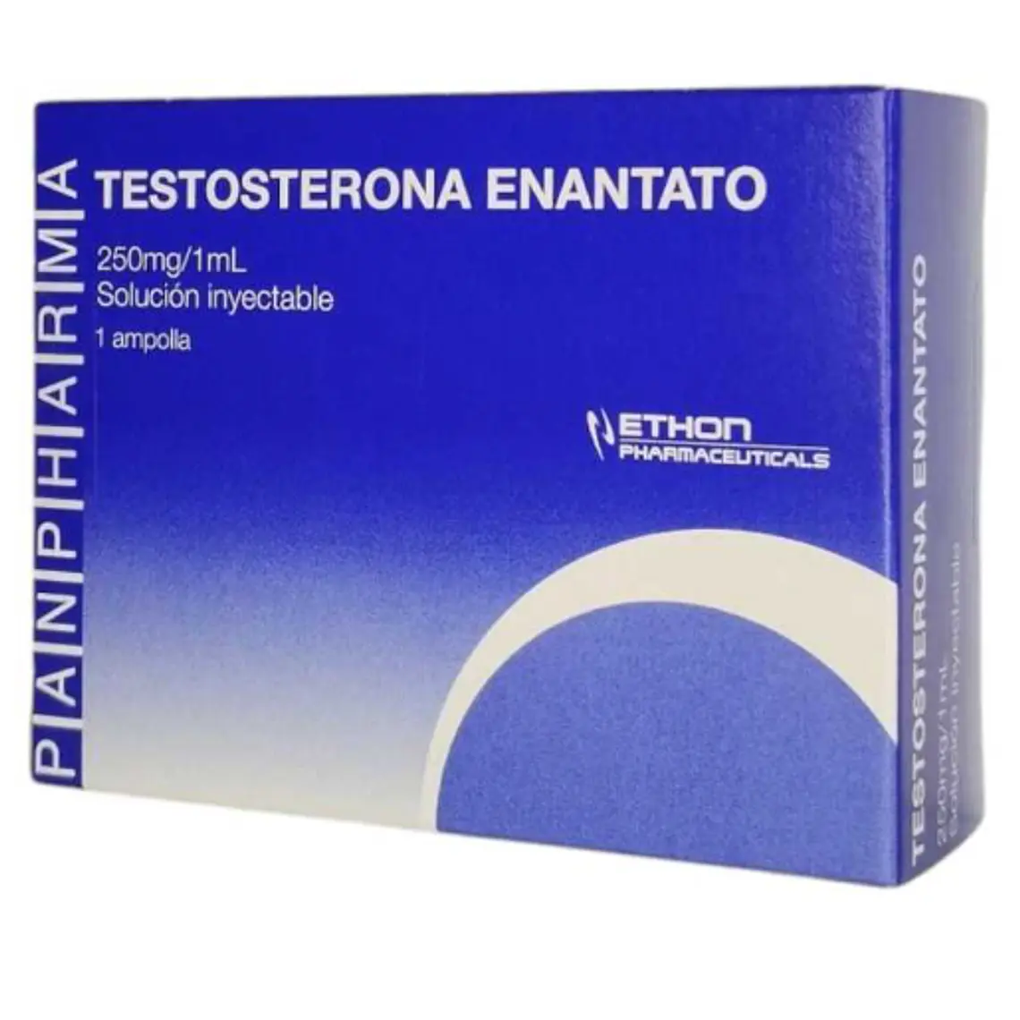 Testosterona Enantato 250 mg/ml  Solución inyectable 1 Ampolla. Ethon 1