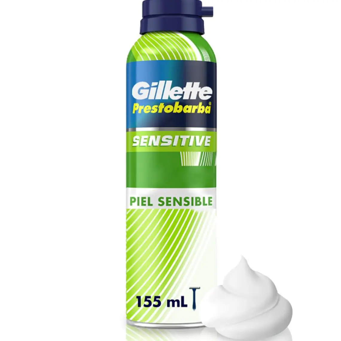 Gillette Prestobarba espuma de afeitar Foamy Piel sensible 155 ml 1