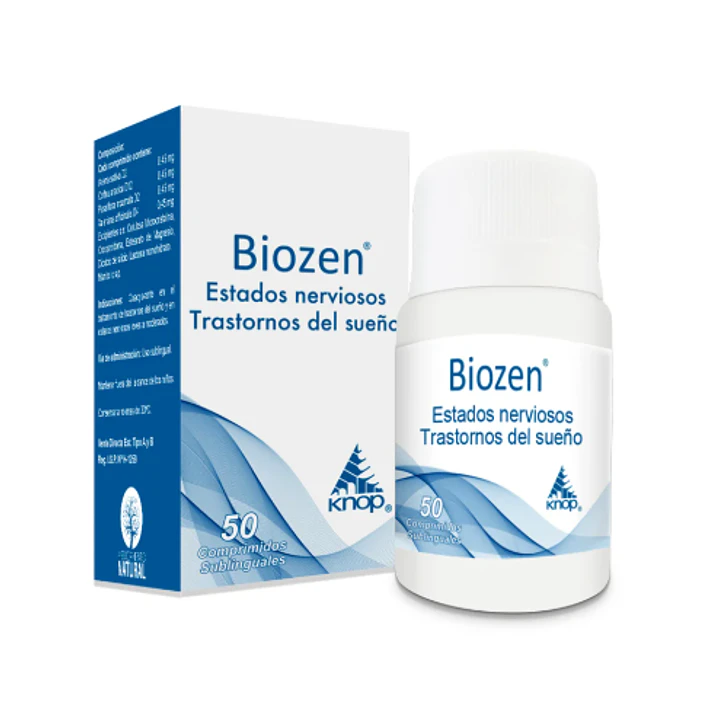 Biozen 50 Comprimidos sublinguales. Knop 1