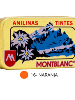 Anilina N°16 Naranja. Mont Blanc