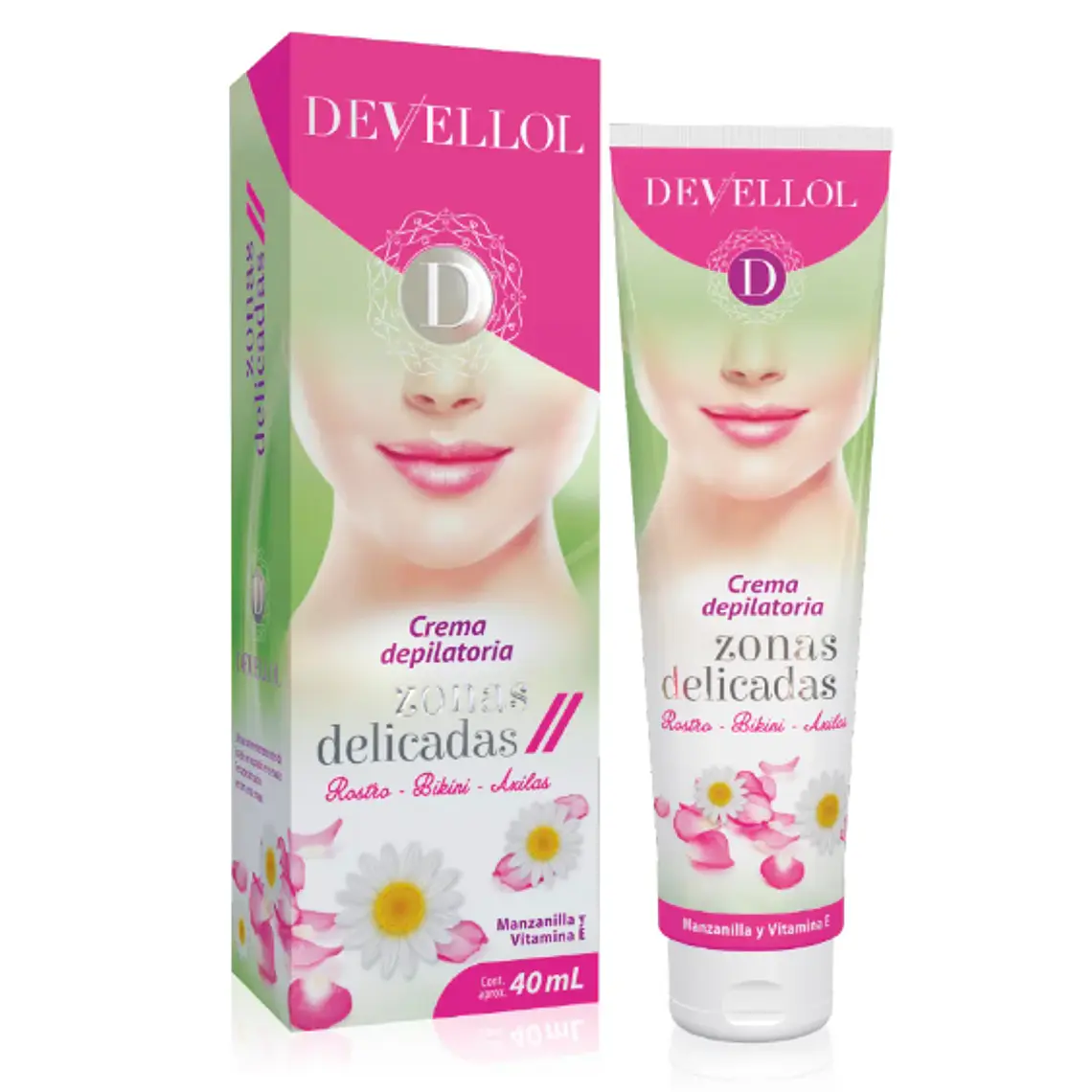 Devellol Crema depilatoria Zonas delicadas 40 ml. 1