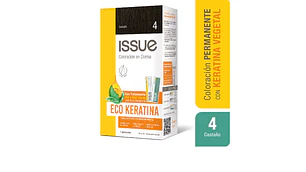 Tintura Issue Eco Keratina kit N° 4 Castaño.