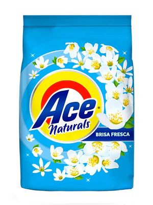 Detergente en polvo Ace Naturals brisa fresca 2700 g.