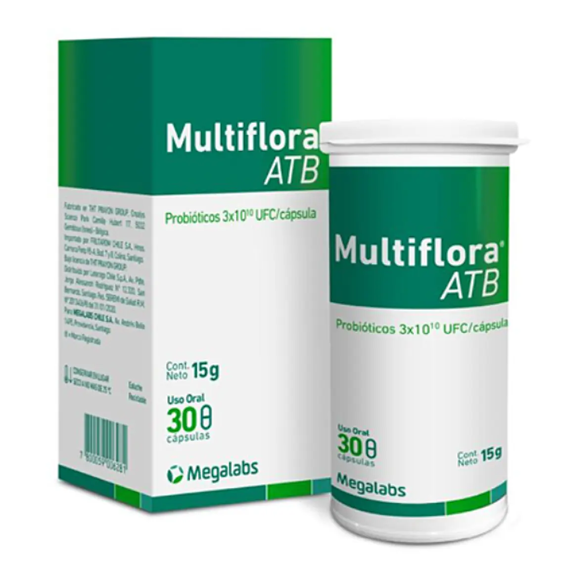 Multiflora ATB Probióticos 30 Cápsulas. 1